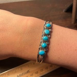 Sterling Silver turquoise bangle bracelet